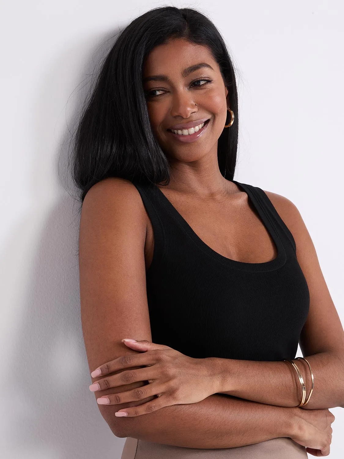 Ribbed Scoop Neck Tank Top sold by Suzy Shier product image thumbnail 3