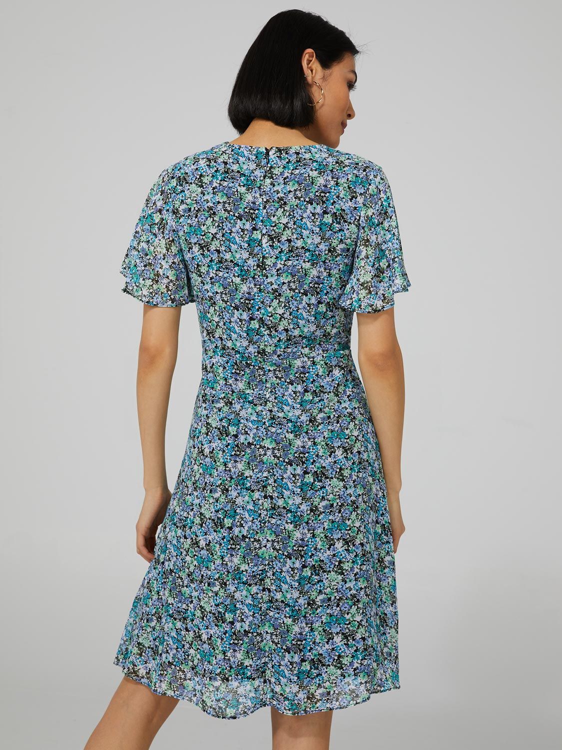 Ditsy Floral Crossover Skater Dress sold by Suzy Shier product image thumbnail 5
