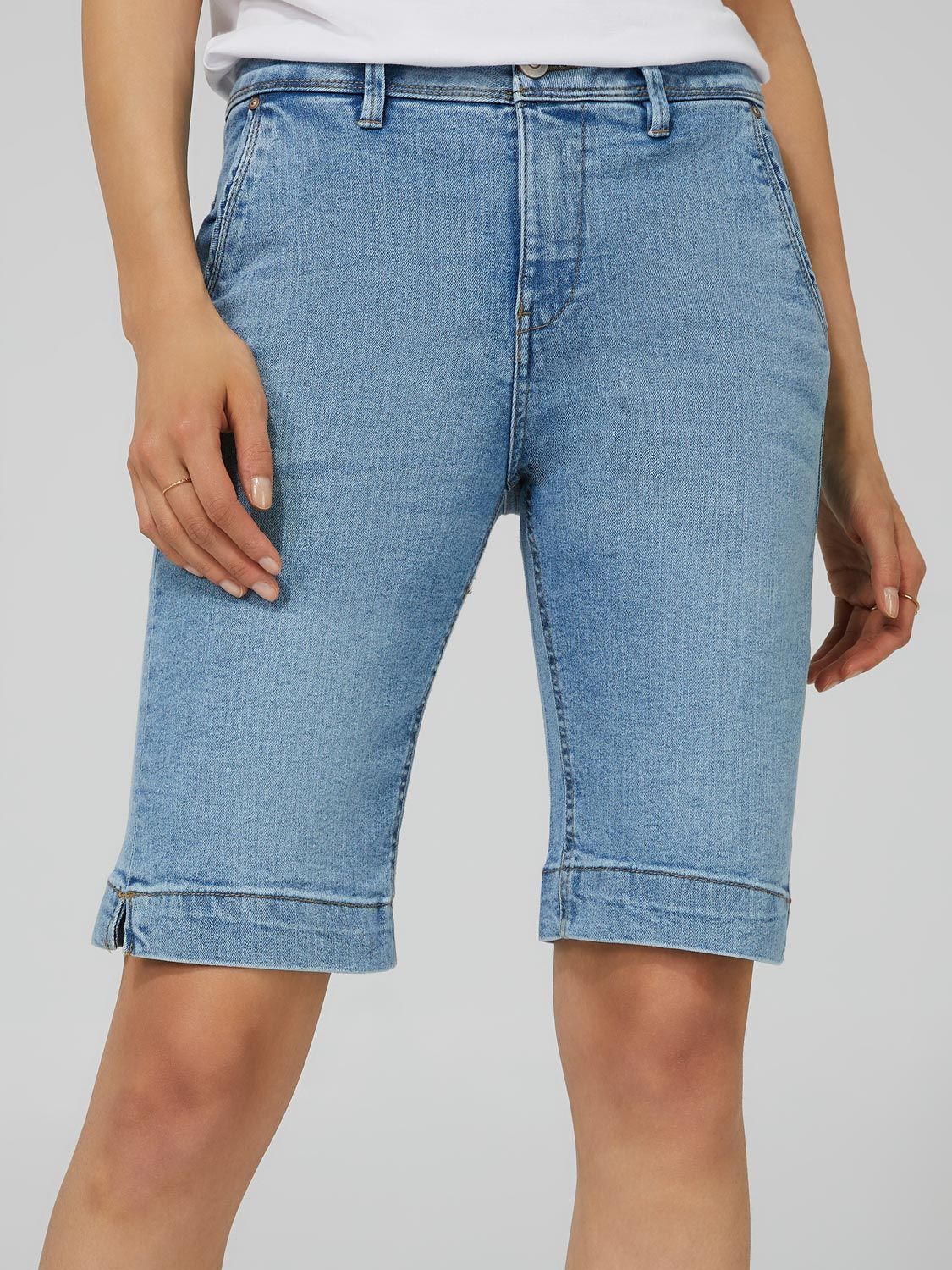 Bermuda Denim Shorts sold by Suzy Shier product image thumbnail 2