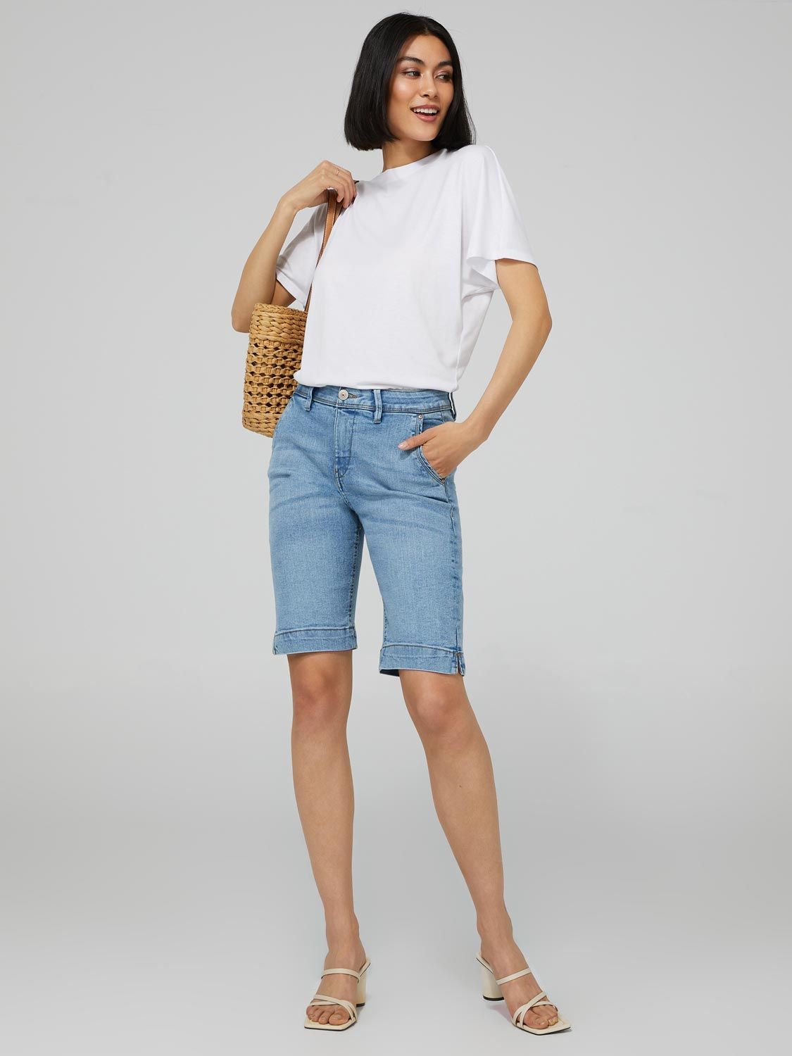 Bermuda Denim Shorts sold by Suzy Shier