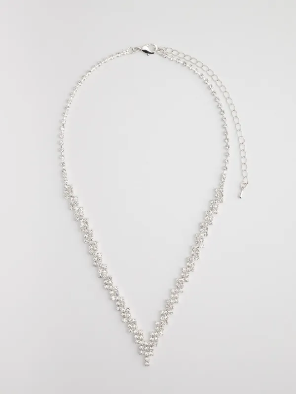 Jewelled Zig-Zag Necklace sold by Suzy Shier