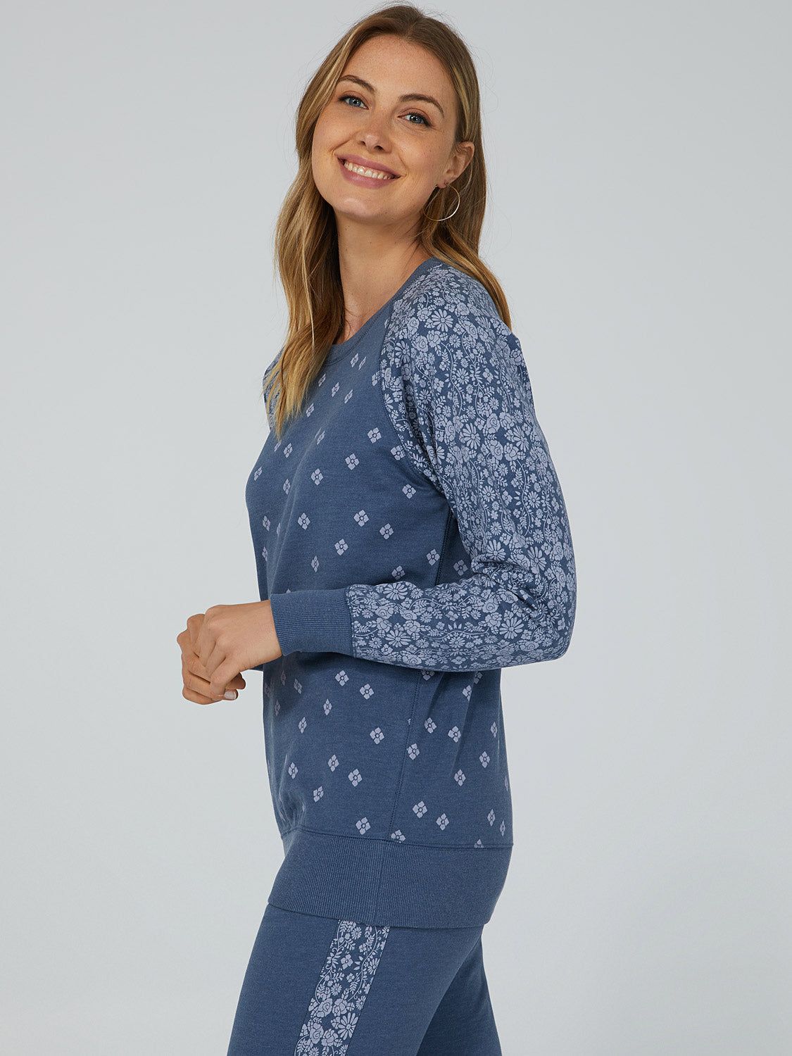 Printed Fleece Sweatshirt sold by Suzy Shier product image thumbnail 3