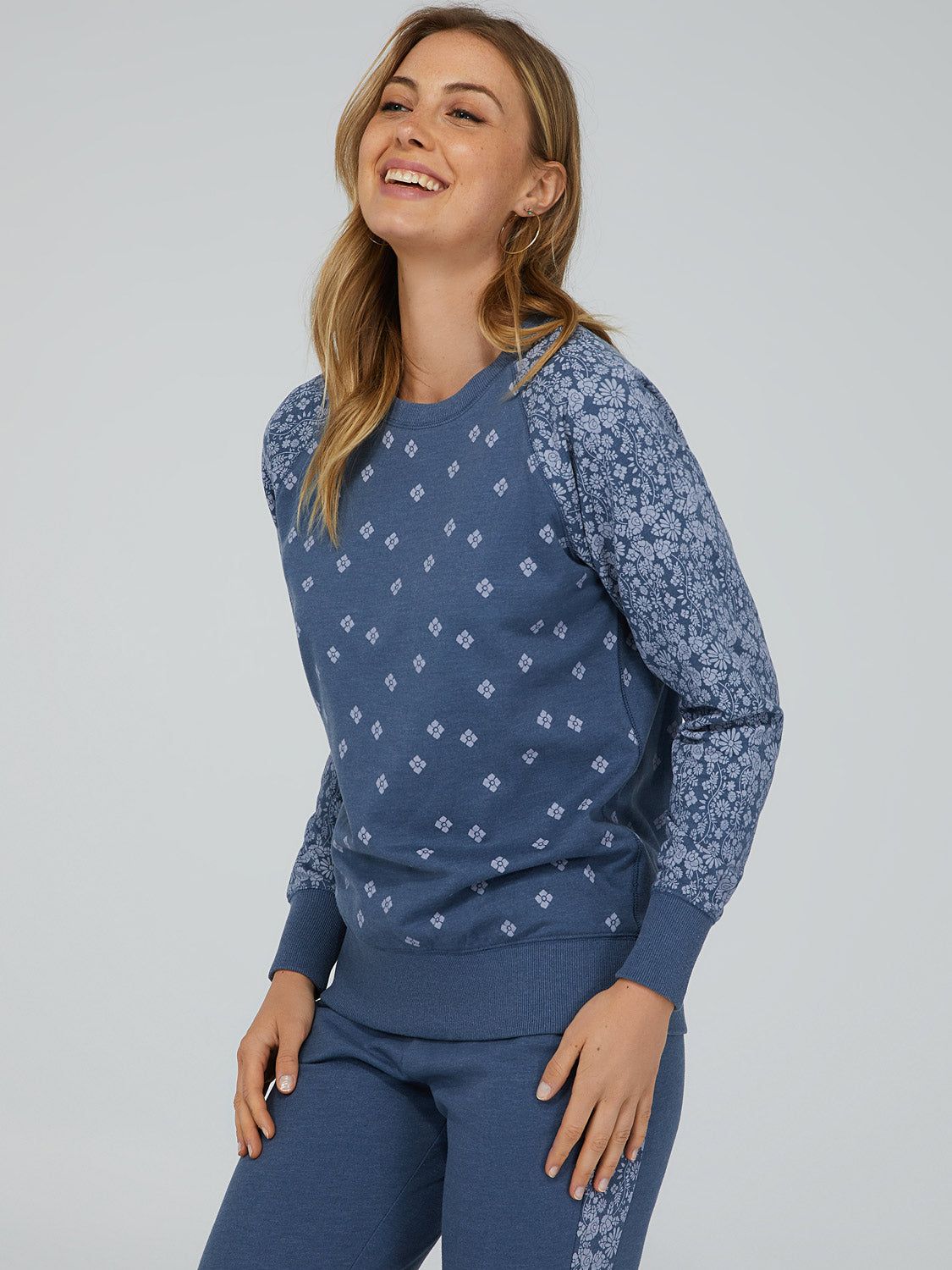 Printed Fleece Sweatshirt sold by Suzy Shier