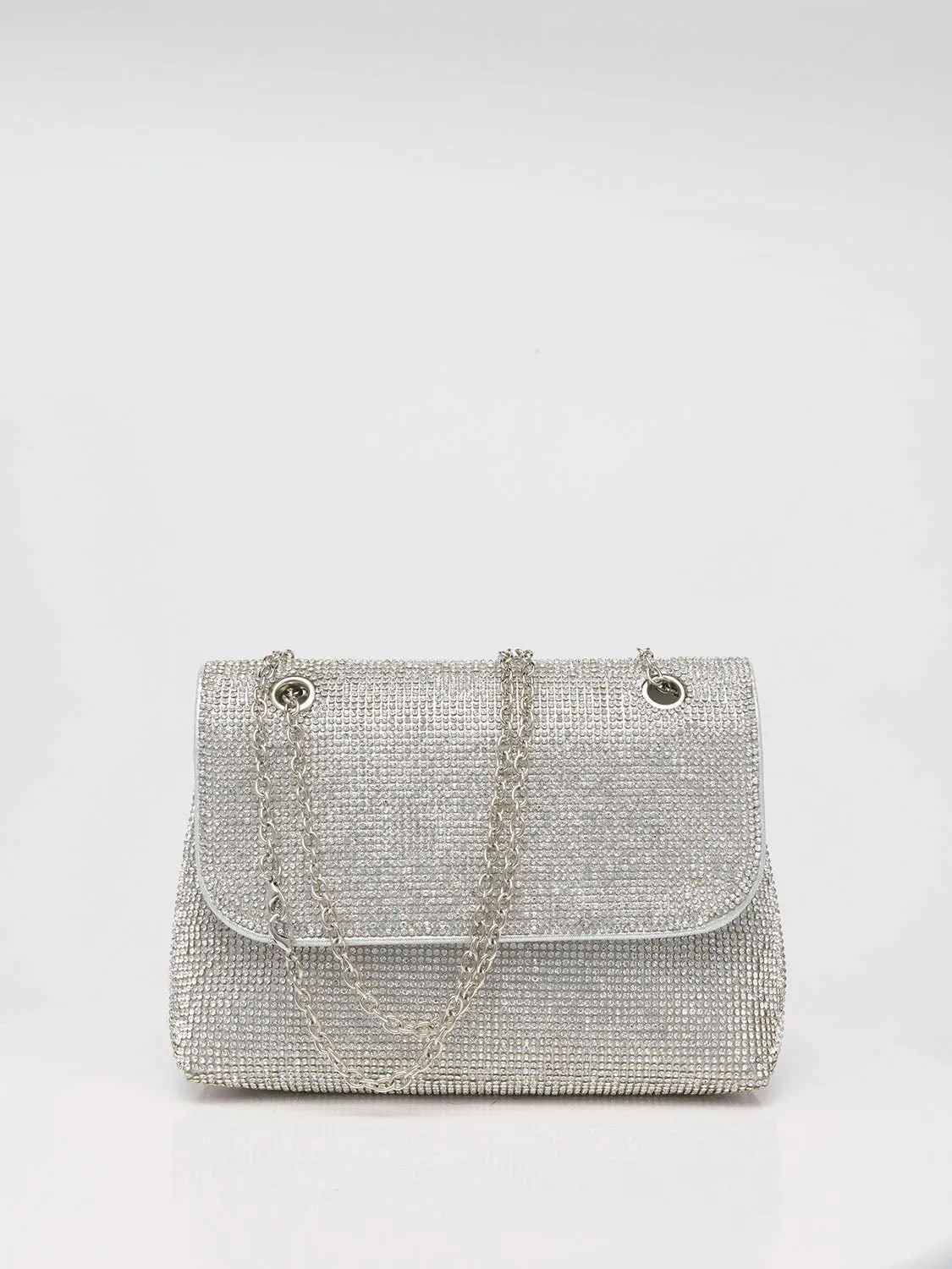 Jewelled Flapover Shoulder Bag sold by Suzy Shier
