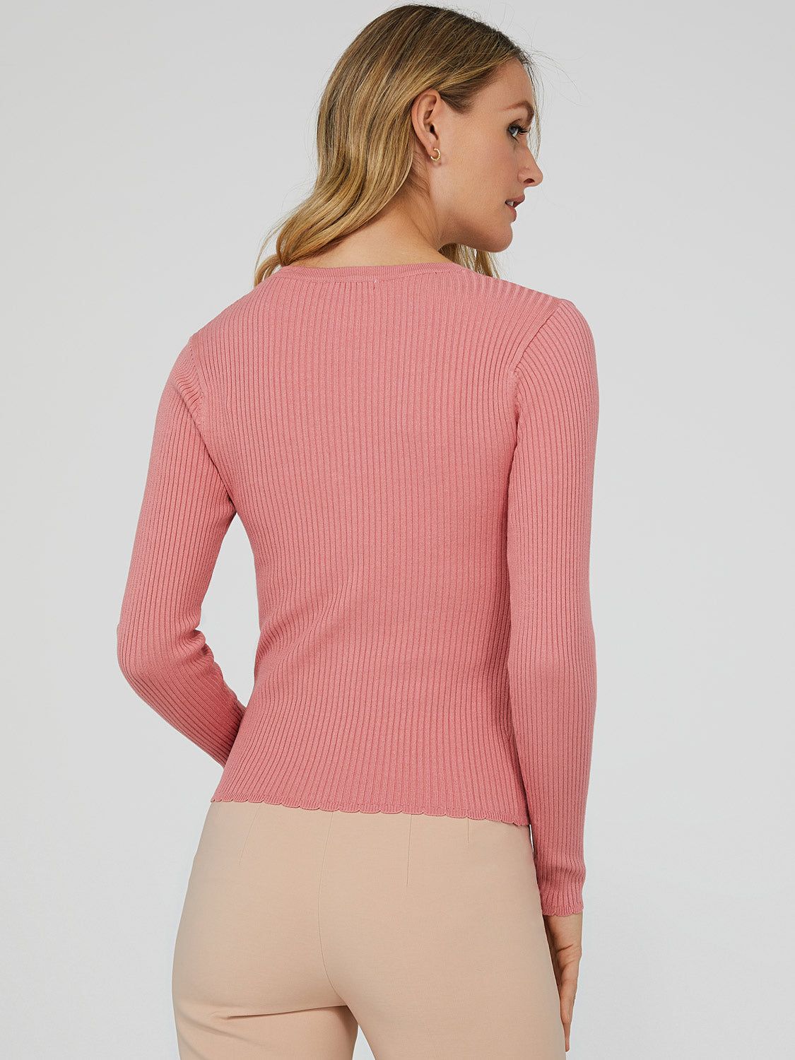 Scalloped Edge Cardigan sold by Suzy Shier product image thumbnail 5