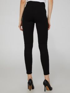 High-Waisted Faux Leather Panel Leggings sold by Suzy Shier