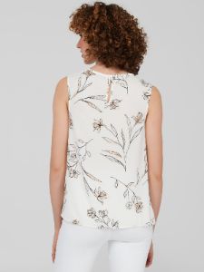 Printed Crepe Chiffon Top sold by Suzy Shier