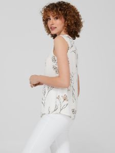 Printed Crepe Chiffon Top sold by Suzy Shier