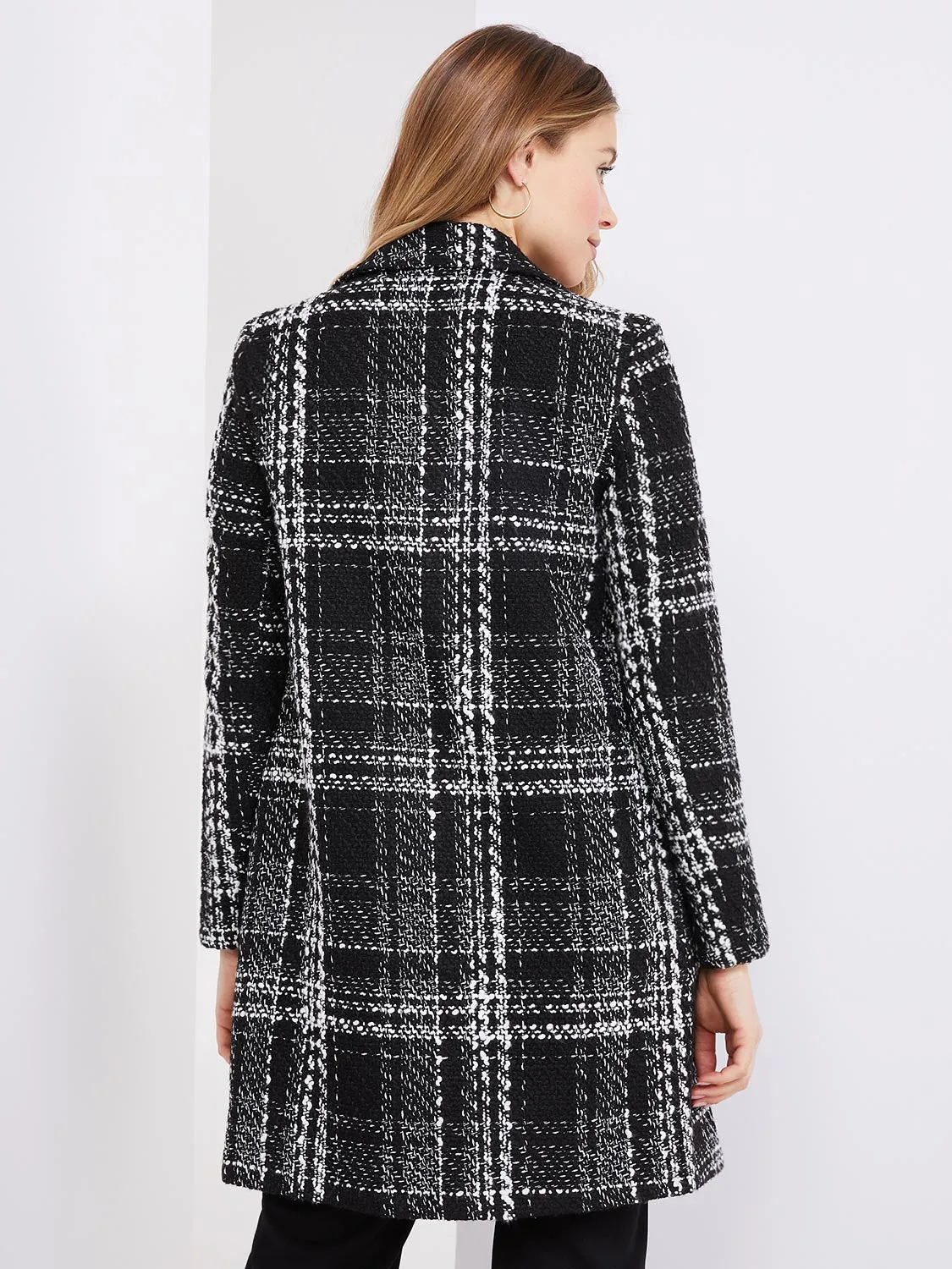 Plaid Car Coat sold by Suzy Shier product image thumbnail 5