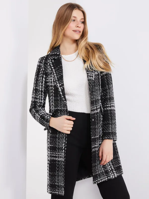 Plaid Car Coat sold by Suzy Shier