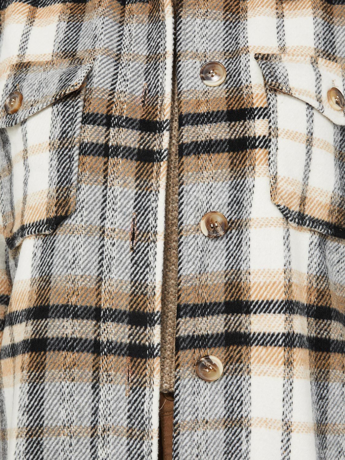 Long Plaid Shacket With Flap Pockets sold by Suzy Shier product image thumbnail 5