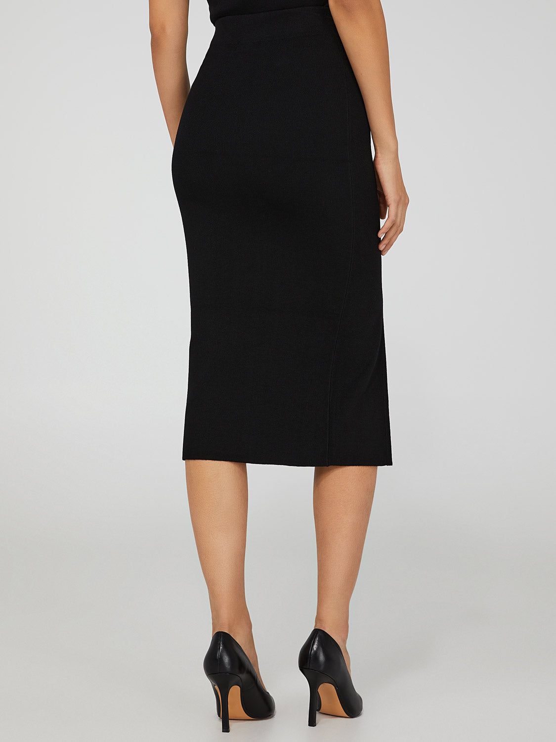 Front Slit Sweater Knit Pencil Skirt sold by Suzy Shier product image thumbnail 7