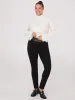 High-Rise Pants With Faux Leather Waistband sold by Suzy Shier