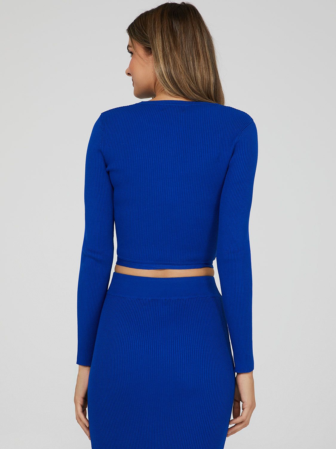 Cropped Tie-Back Sweater sold by Suzy Shier product image thumbnail 5