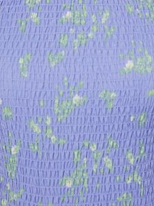 Printed Smocked Chiffon Top sold by Suzy Shier