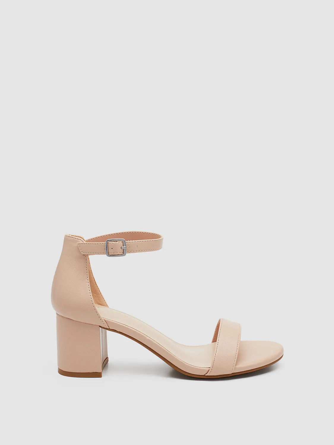 Open Round Toe Low Block Heel Sandal sold by Suzy Shier product image thumbnail 5