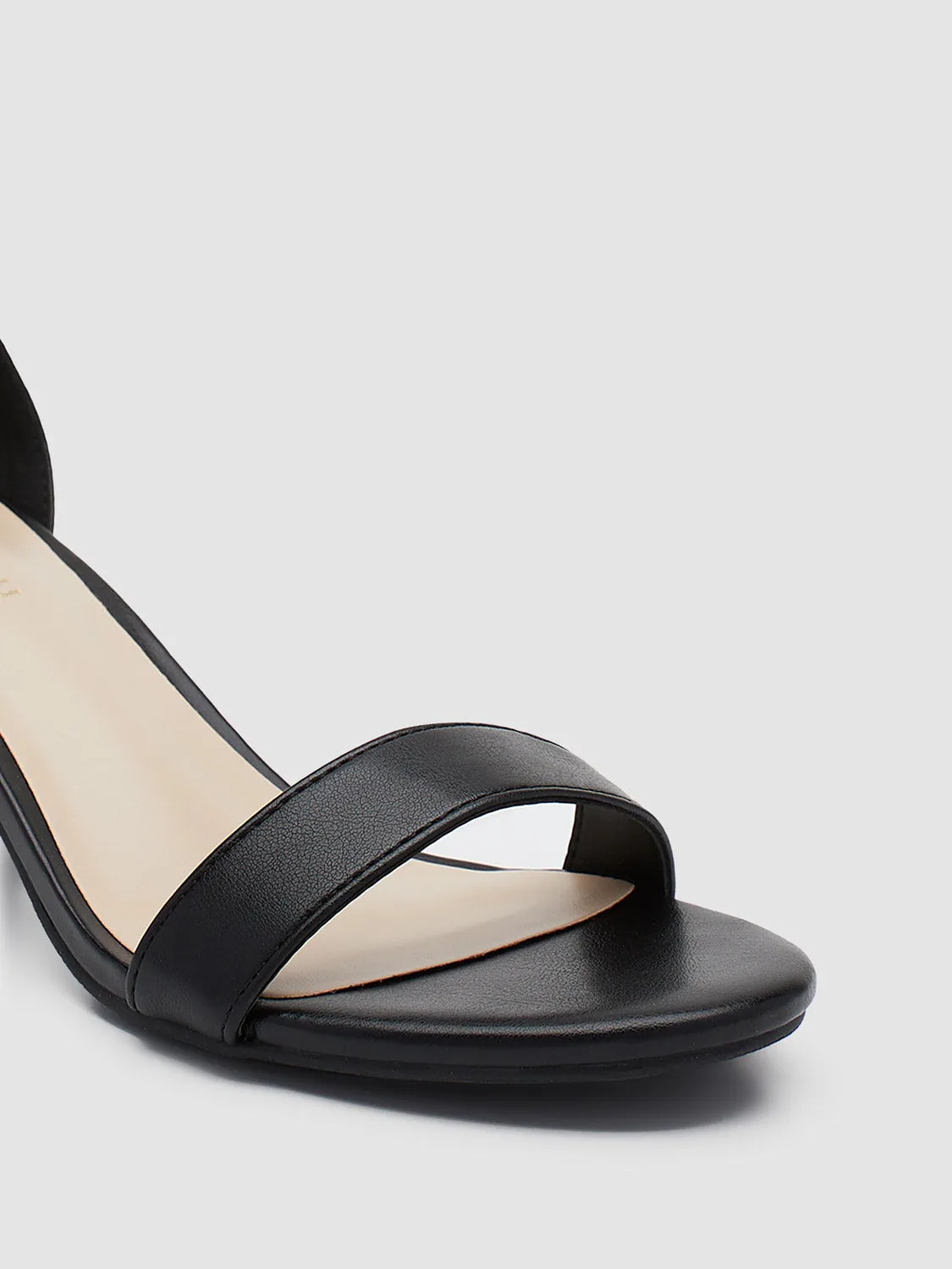 Open Round Toe Low Block Heel Sandal sold by Suzy Shier product image thumbnail 3