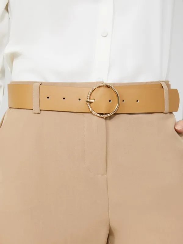 Gold Round Buckle Belt sold by Suzy Shier