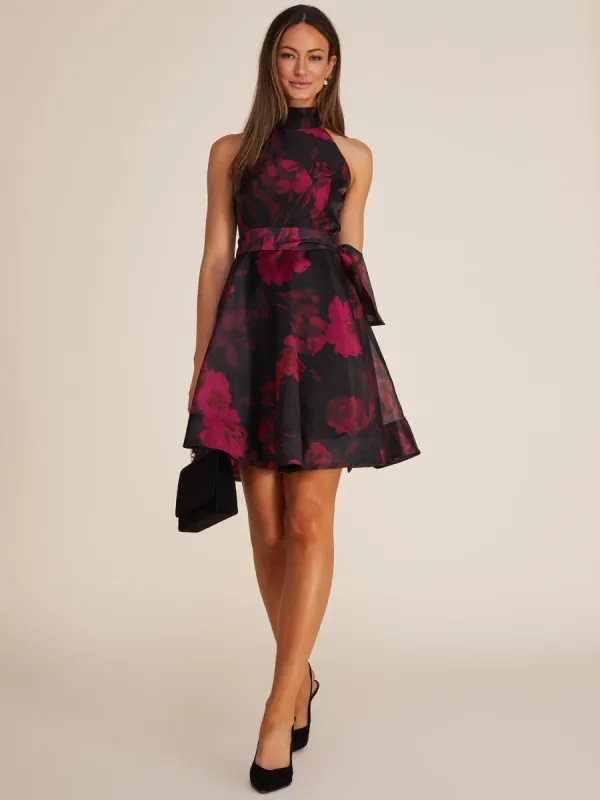 Printed Organza Mini Fit & Flare Dress sold by Suzy Shier