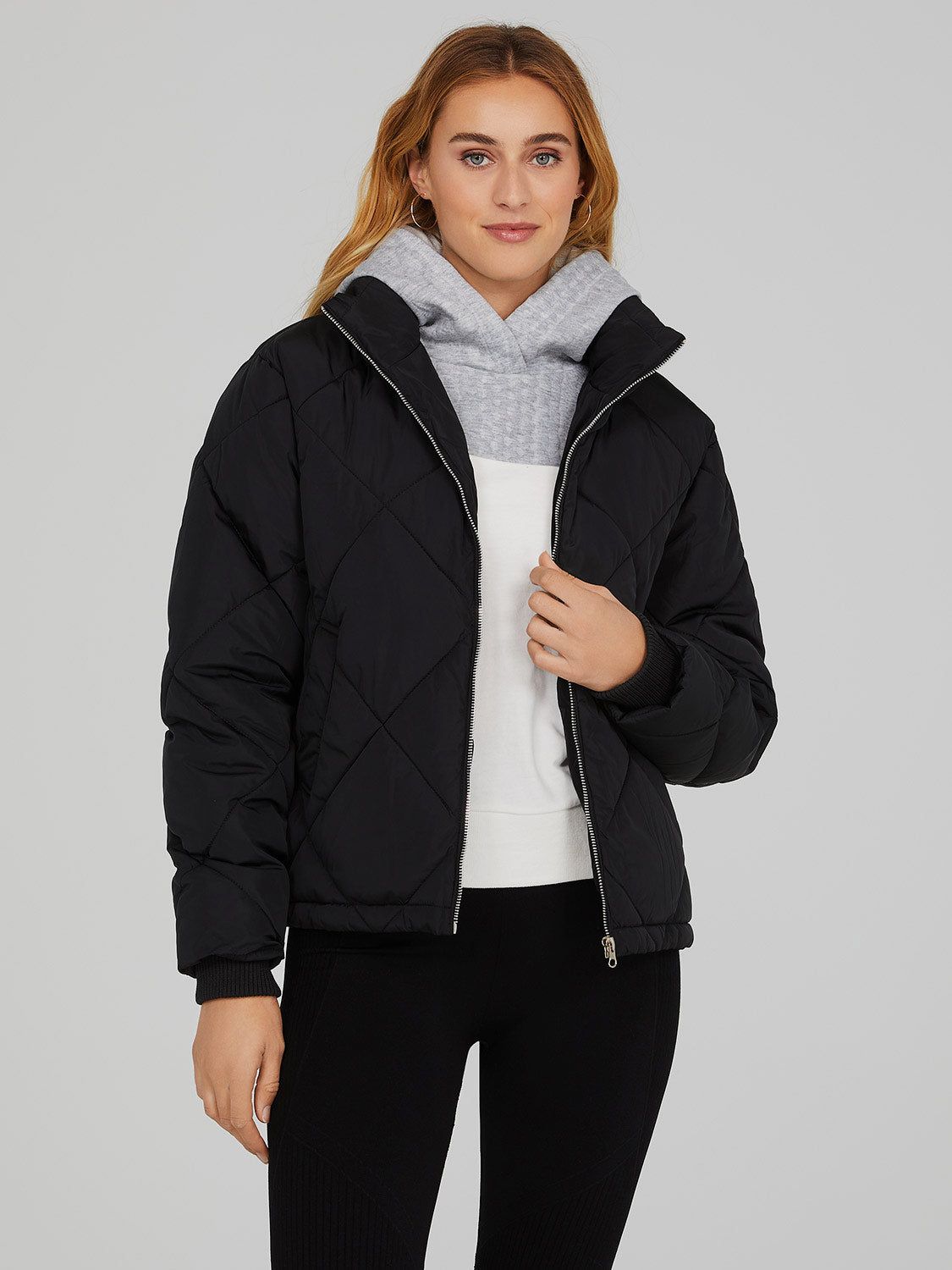 Diamond Quilted Puffer Jacket sold by Suzy Shier product image thumbnail 6