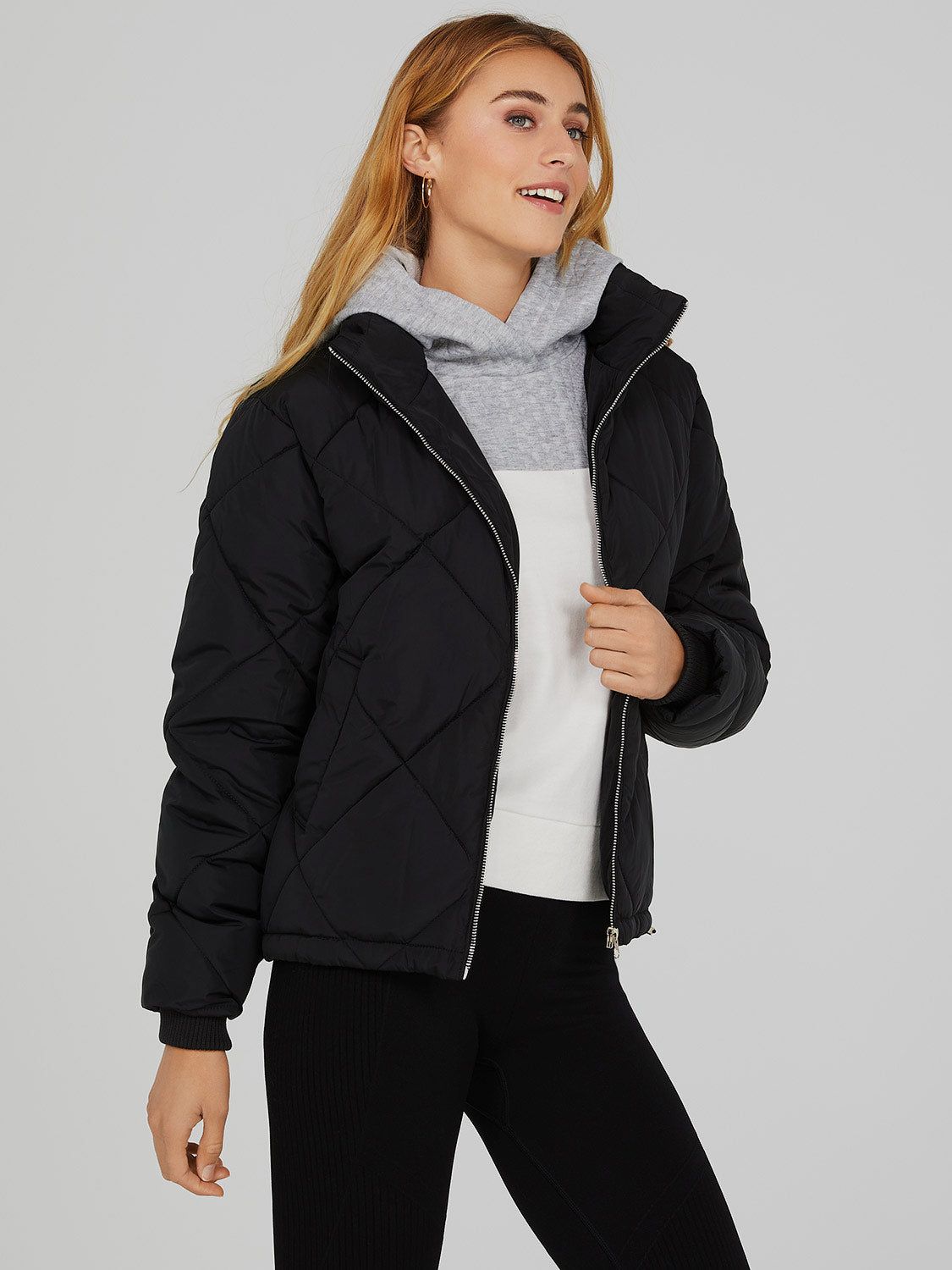 Diamond Quilted Puffer Jacket sold by Suzy Shier product image thumbnail 7