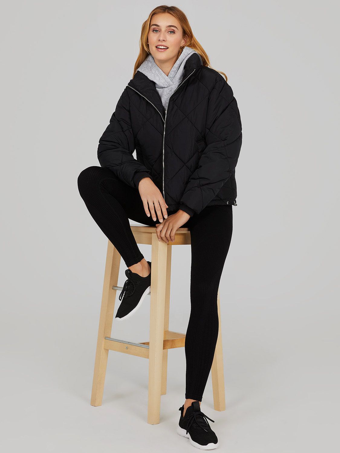 Diamond Quilted Puffer Jacket sold by Suzy Shier product image thumbnail 5