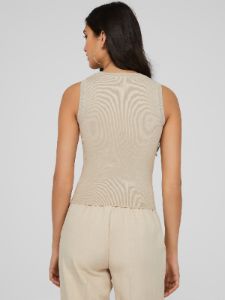 Sleeveless Crew Neck Sweater Knit Top sold by Suzy Shier