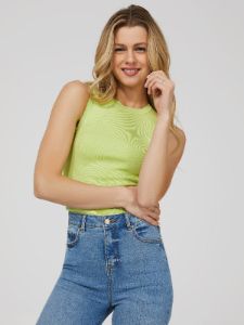 Sleeveless Crew Neck Sweater Knit Top sold by Suzy Shier
