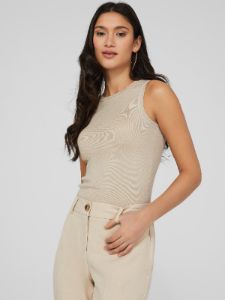 Sleeveless Crew Neck Sweater Knit Top sold by Suzy Shier