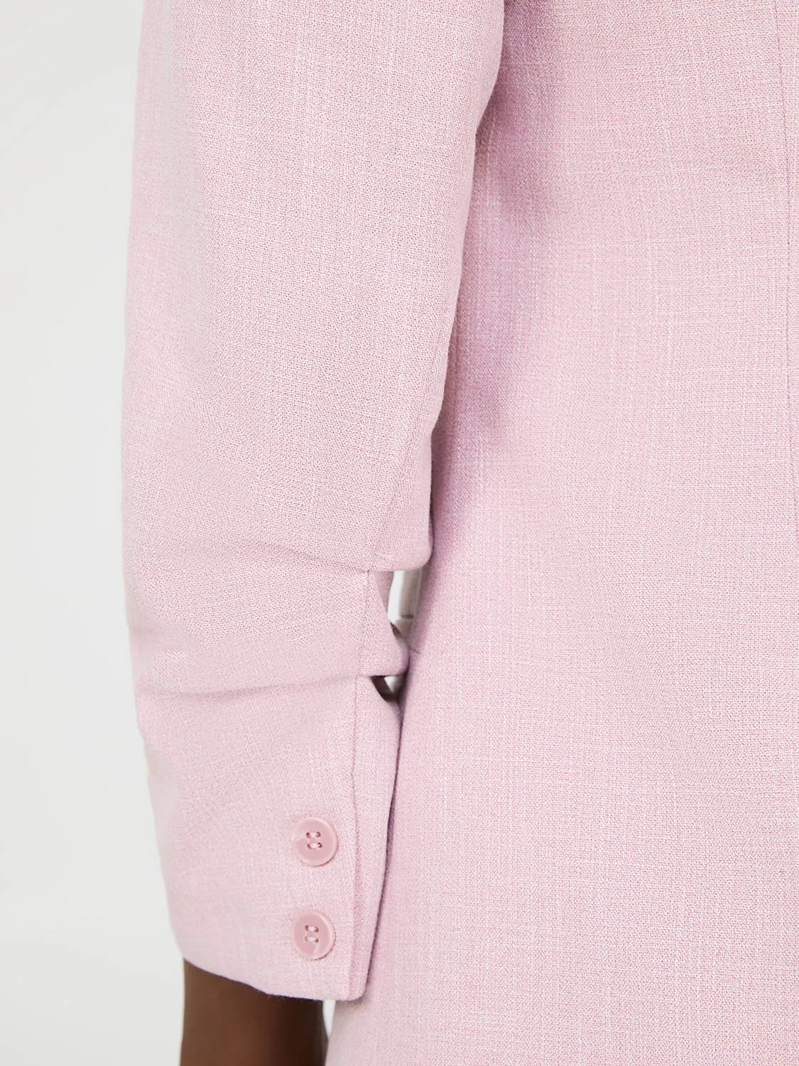 One-Button Ruched 3/4 Sleeve Blazer sold by Suzy Shier product image thumbnail 4