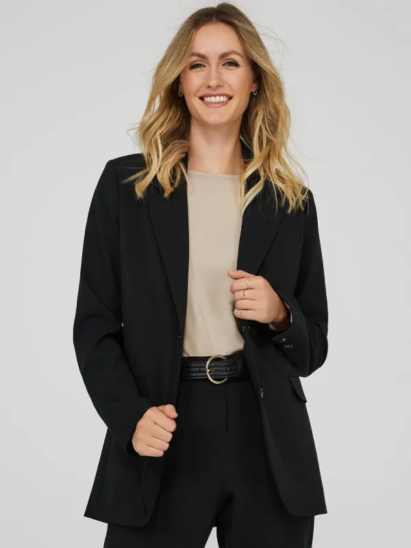 2-Button Boyfriend Blazer sold by Suzy Shier