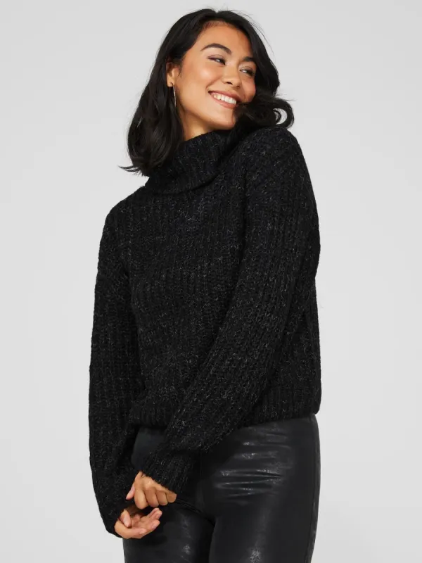Chunky Turtleneck Knit Sweater sold by Suzy Shier