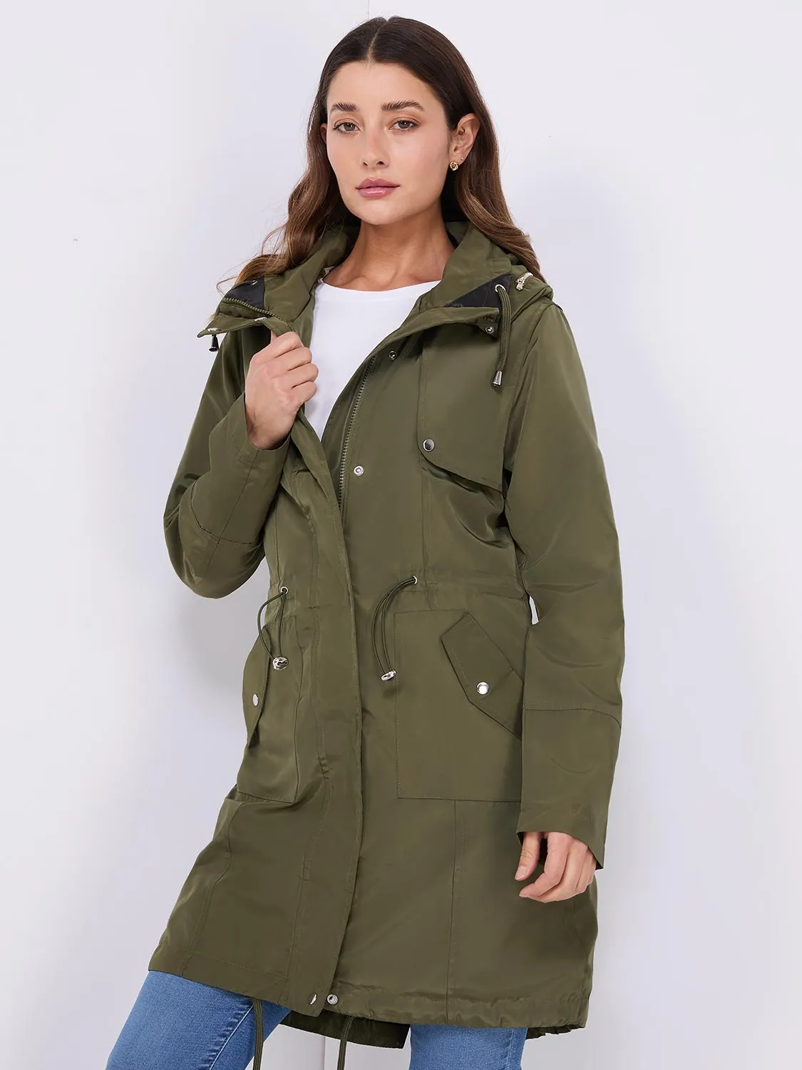 Hooded Anorak Jacket sold by Suzy Shier product image thumbnail 4