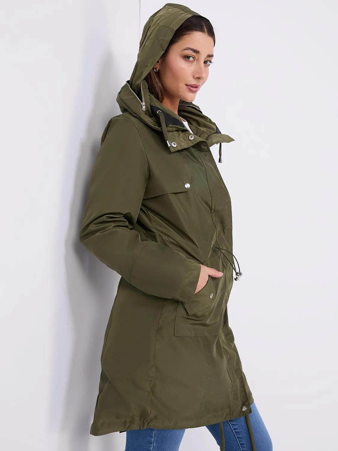 Hooded Anorak Jacket sold by Suzy Shier product image thumbnail 5