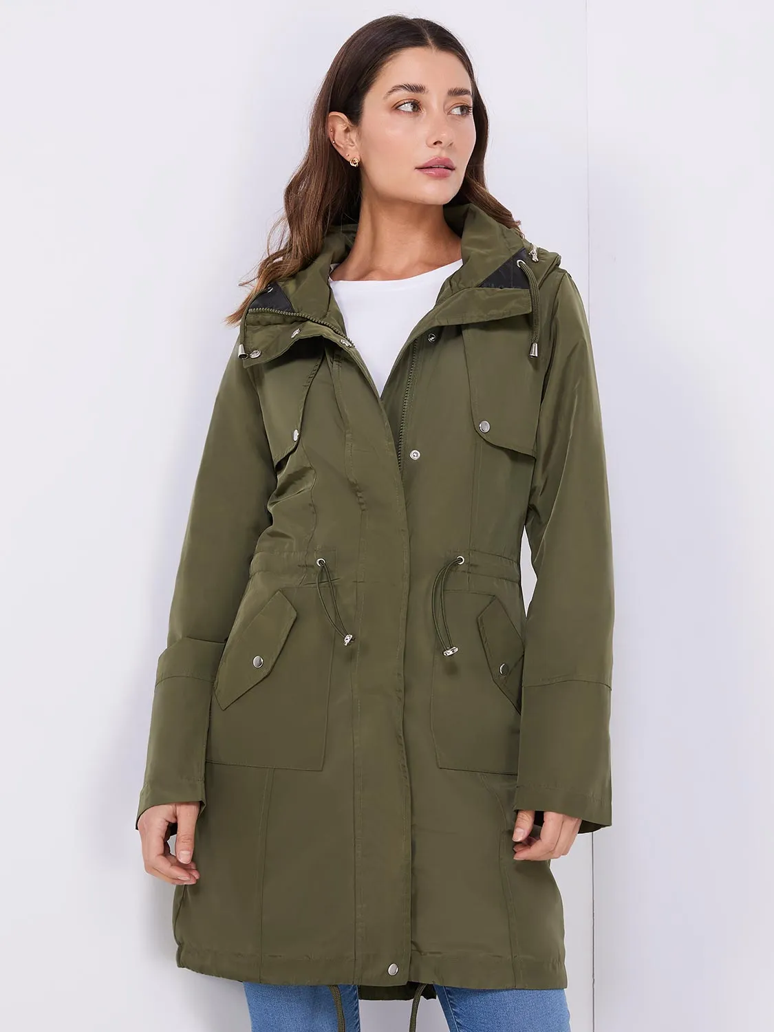 Hooded Anorak Jacket sold by Suzy Shier