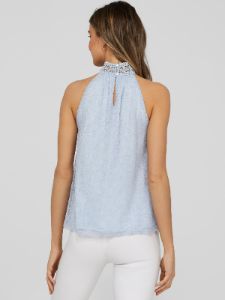 Halter Neck Lace Top sold by Suzy Shier