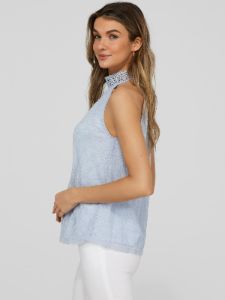 Halter Neck Lace Top sold by Suzy Shier