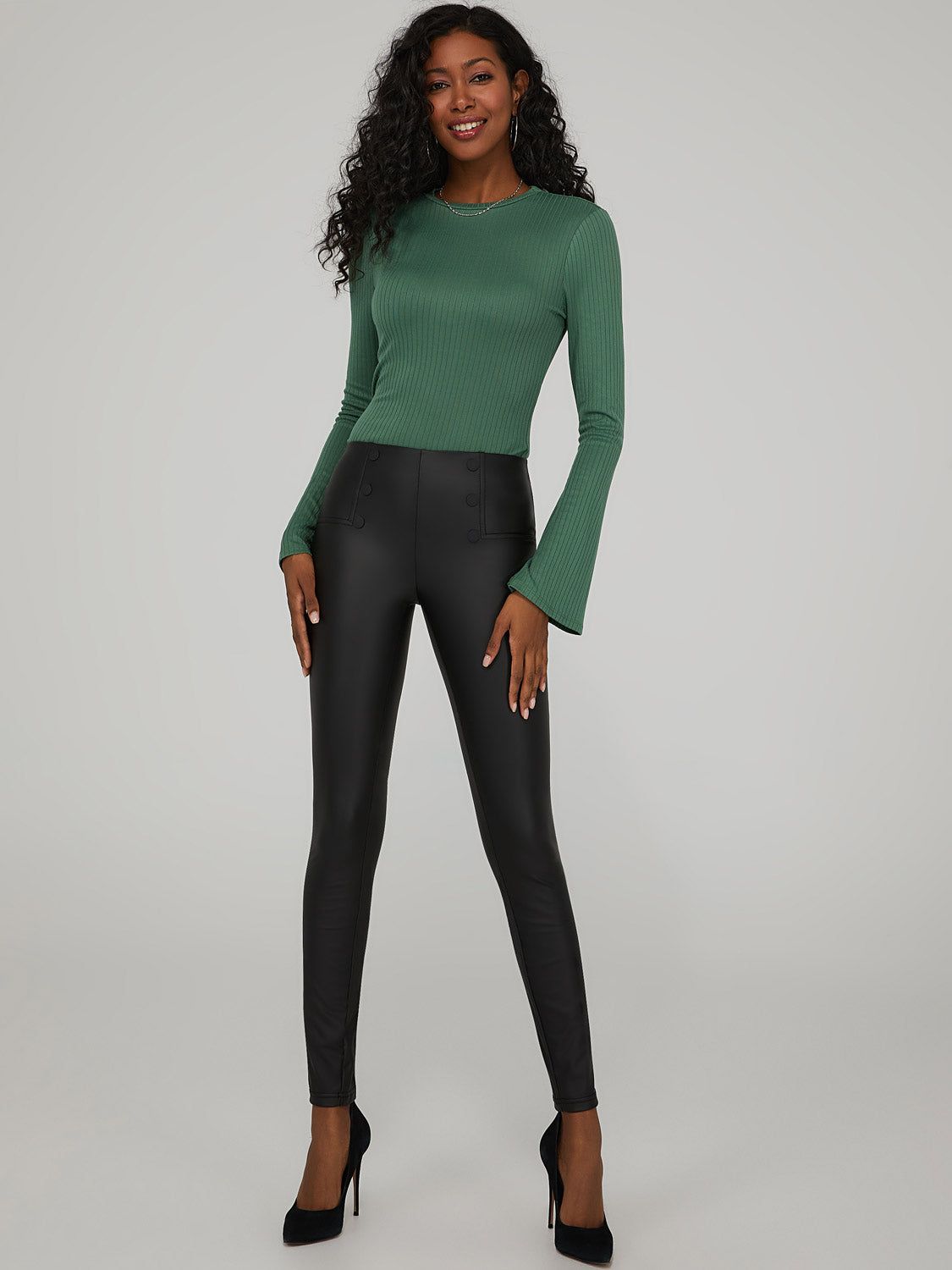 Faux Leather Pants sold by Suzy Shier