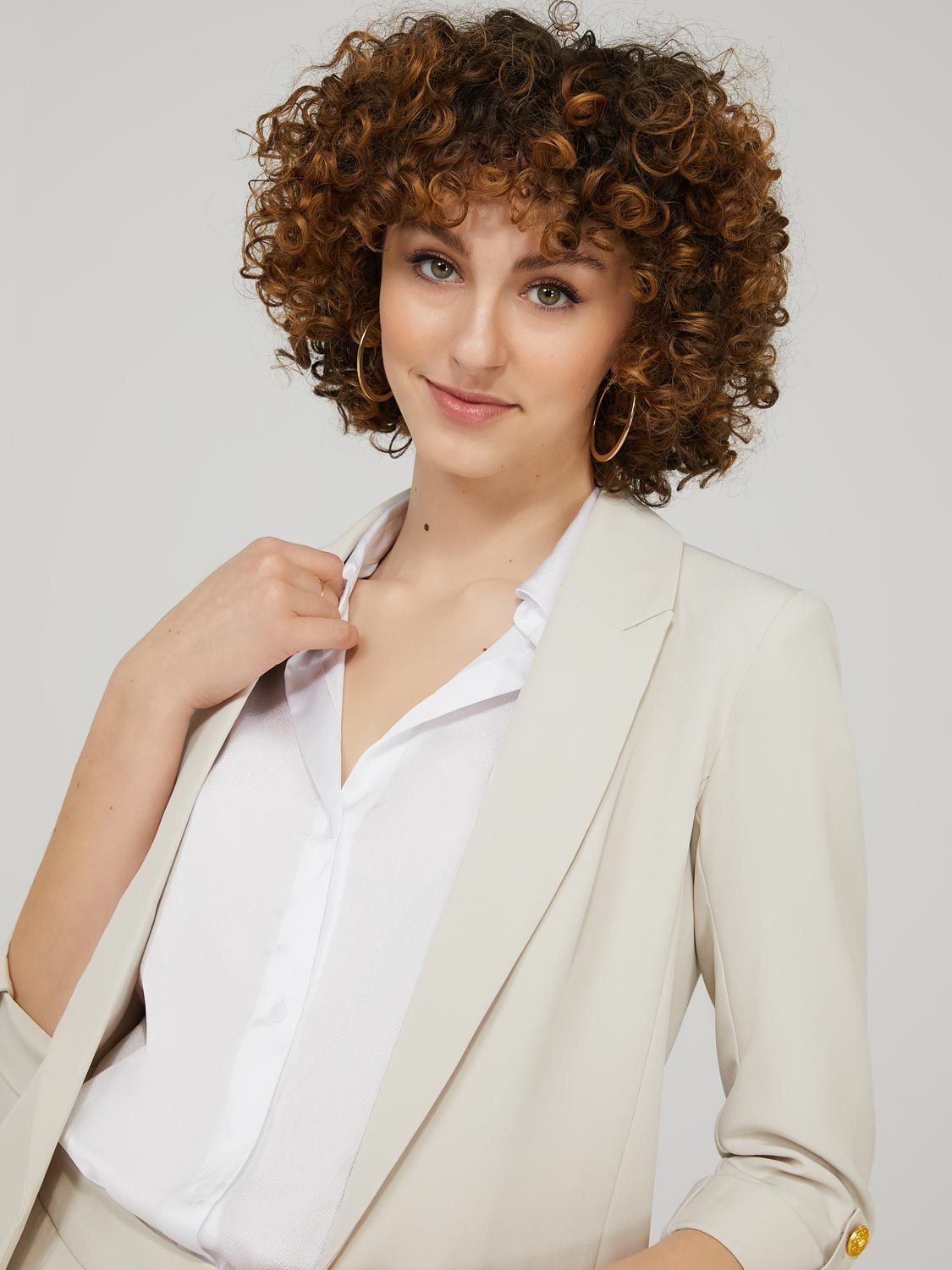 3/4 Sleeve Open Blazer sold by Suzy Shier product image thumbnail 2