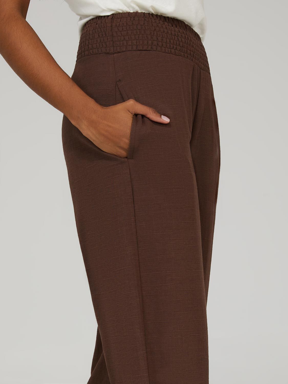 High Rise Gaucho Pants With Side Pockets sold by Suzy Shier product image thumbnail 4
