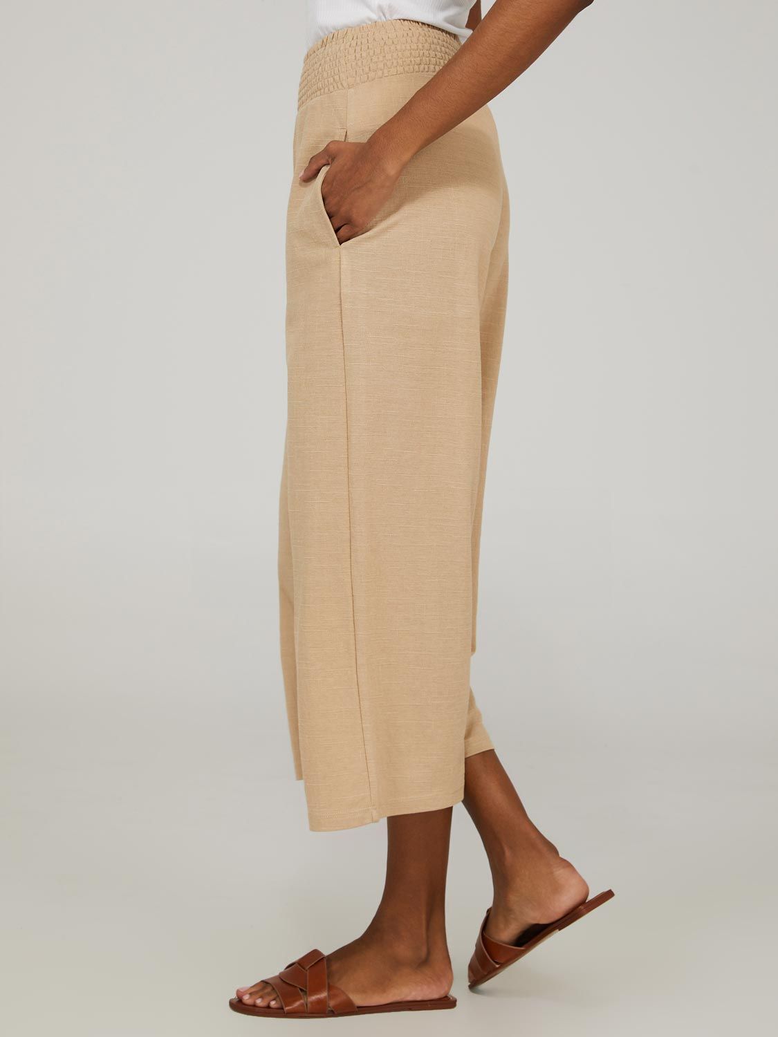 High Rise Gaucho Pants With Side Pockets sold by Suzy Shier product image thumbnail 7
