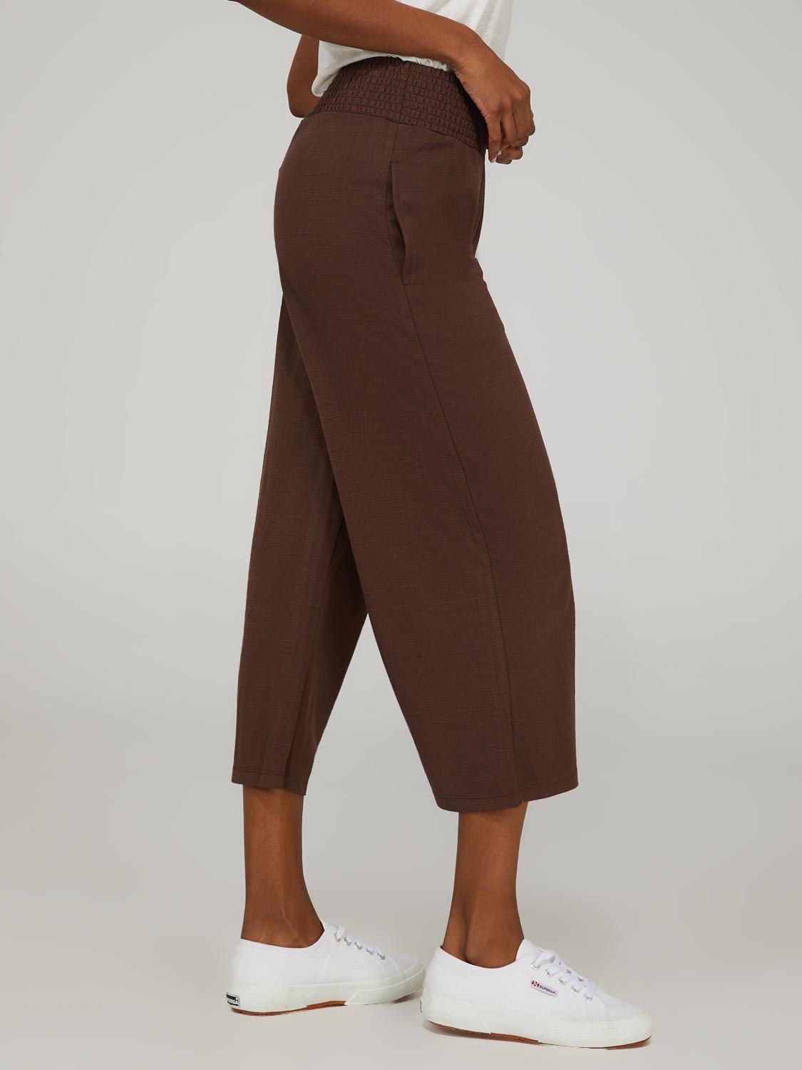 High Rise Gaucho Pants With Side Pockets sold by Suzy Shier product image thumbnail 5