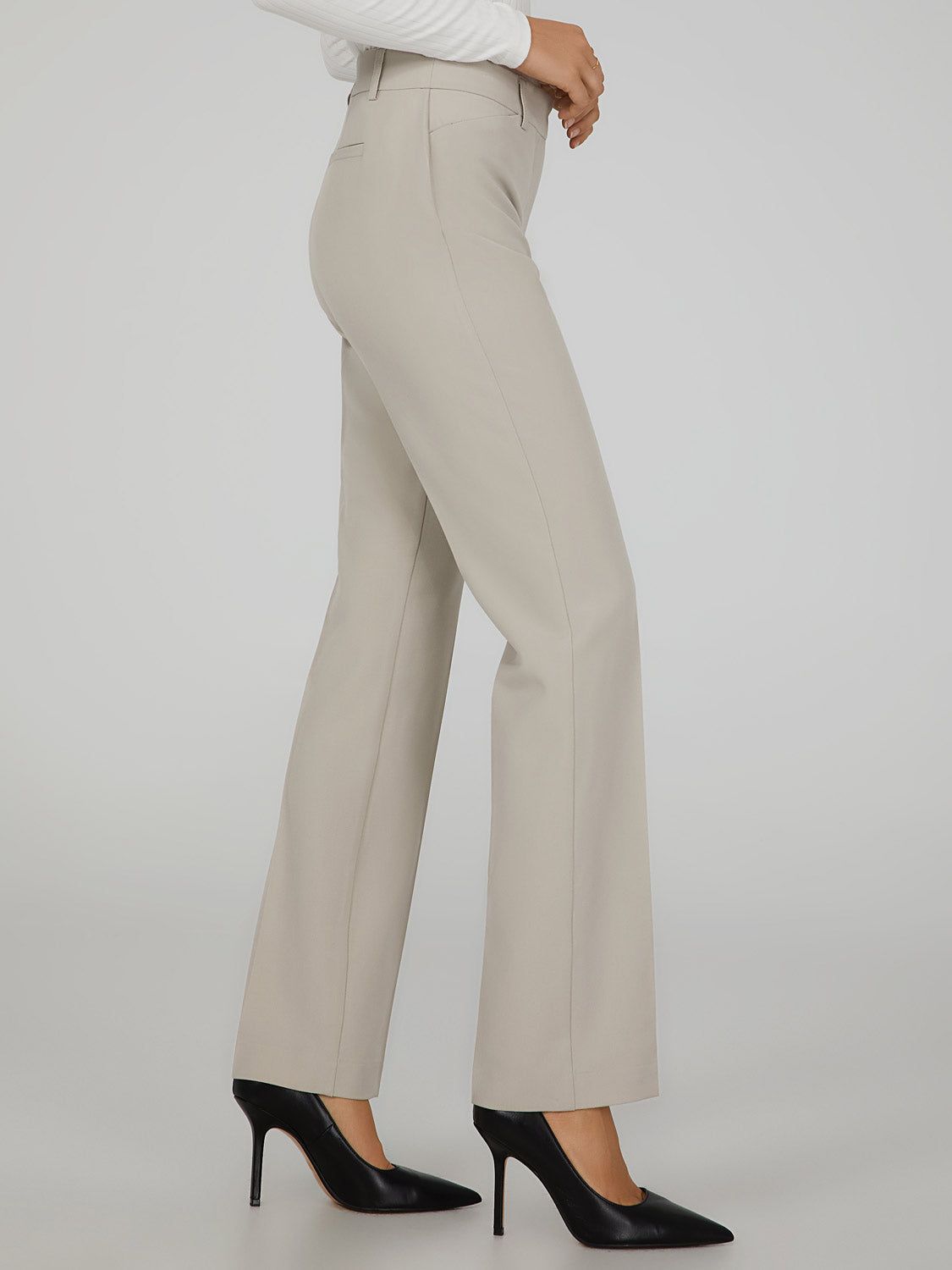 Elastic Waist Straight Leg Trousers sold by Suzy Shier product image thumbnail 2