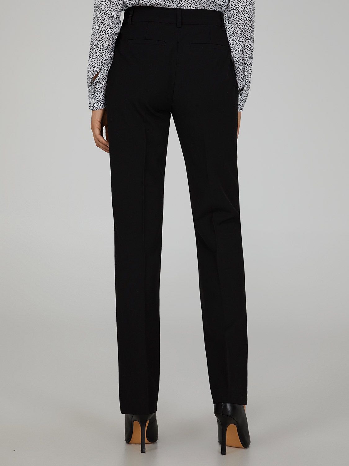 Elastic Waist Straight Leg Trousers sold by Suzy Shier product image thumbnail 8