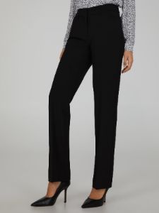 Elastic Waist Straight Leg Trousers sold by Suzy Shier