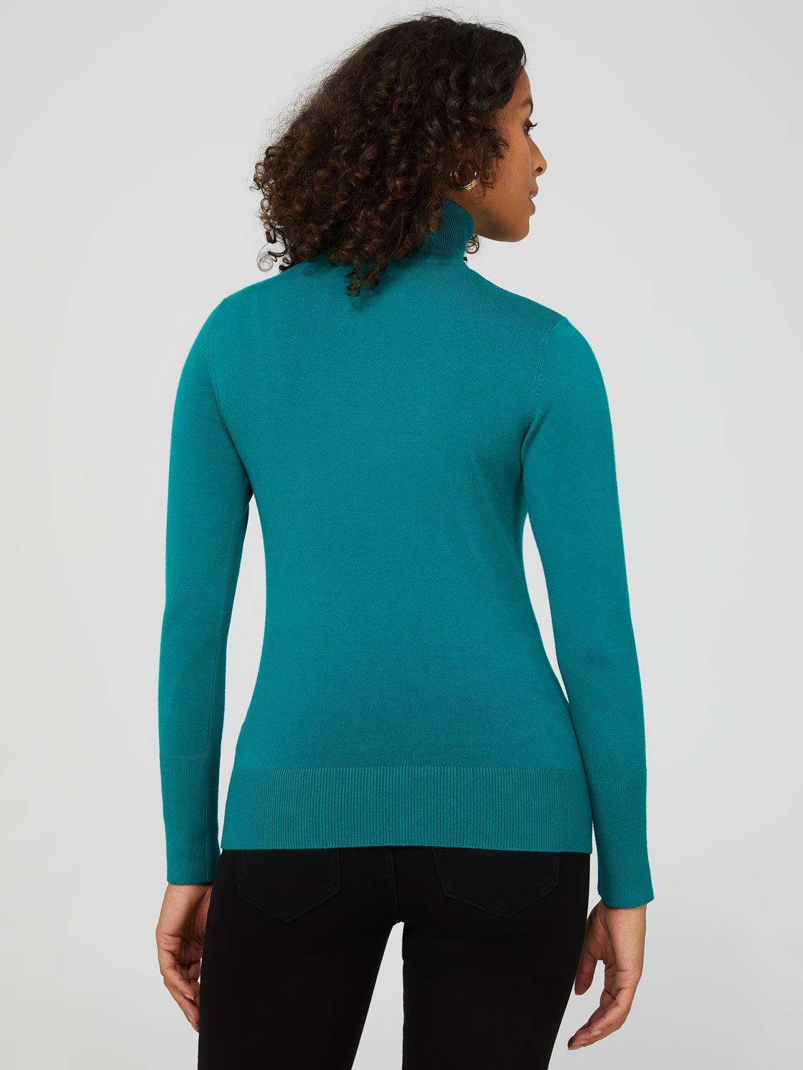 Turtleneck Sweater With Ribbed Details sold by Suzy Shier product image thumbnail 4