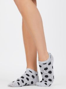 6-Pack Of Polka Dot And Stripe Print Ankle Socks sold by Suzy Shier