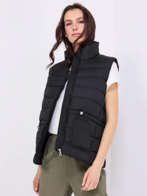 Waisted Puffer Vest sold by Suzy Shier