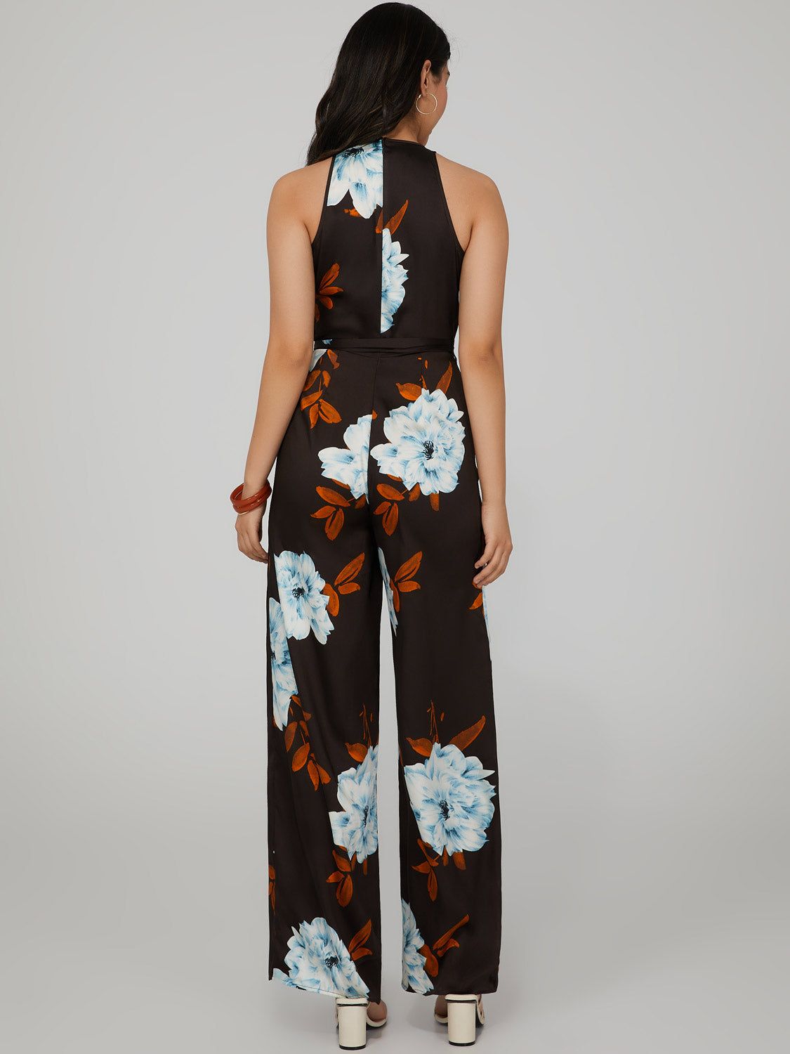 Satin Wide Leg Jumpsuit sold by Suzy Shier product image thumbnail 5