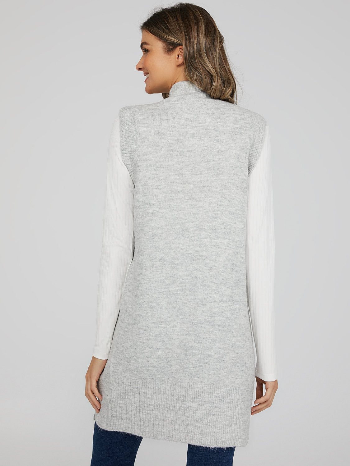 Mock Neck Tunic With Side Slits sold by Suzy Shier product image thumbnail 4